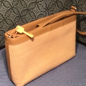 Fossil lightweight woven 3 section purse